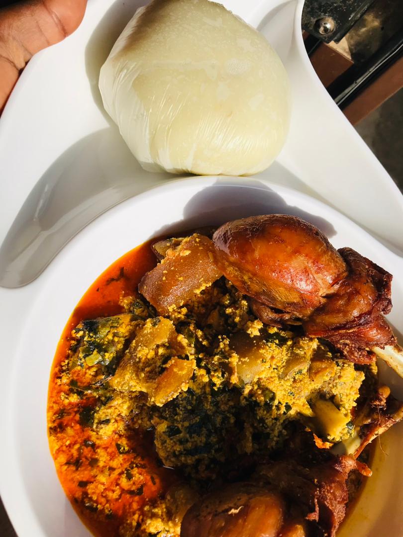 Egusi and swallow